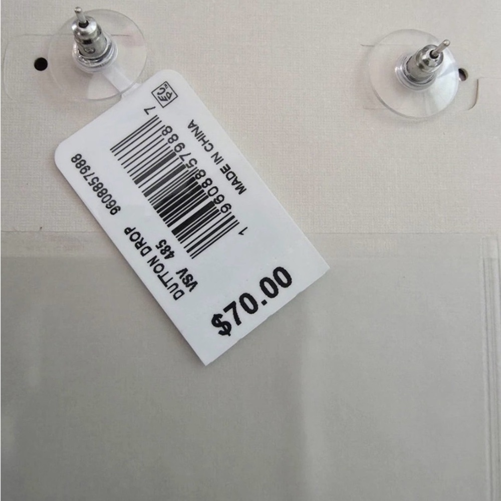 BNIB Kendra Scott Yellow Rose Iconic Earrings-Ivory MOP Framed In Antique Gold - Picture 3 of 4
